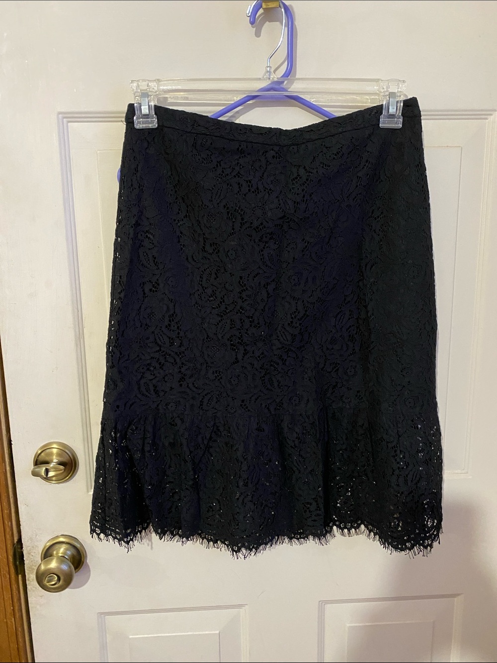 Banana Republic Black Lace Skirt 6 NWT